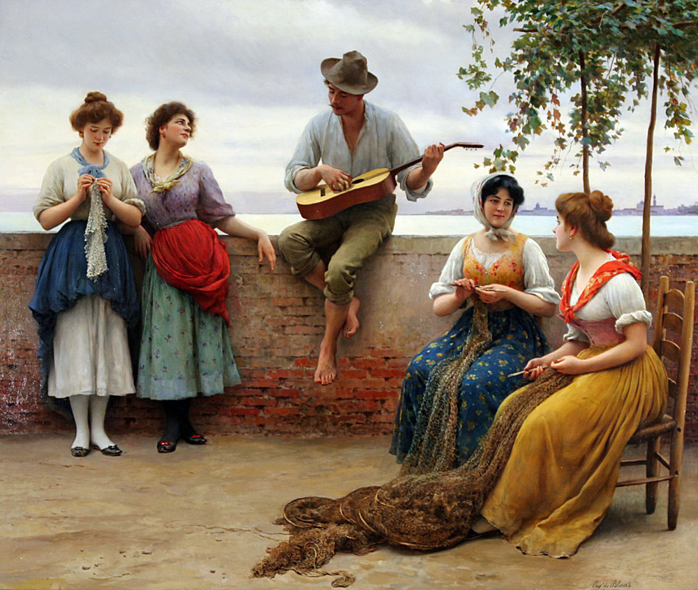 Eugen Ritter von Blaas, Die Serenade, 1910. Bildquelle: http://commons.wikimedia.org