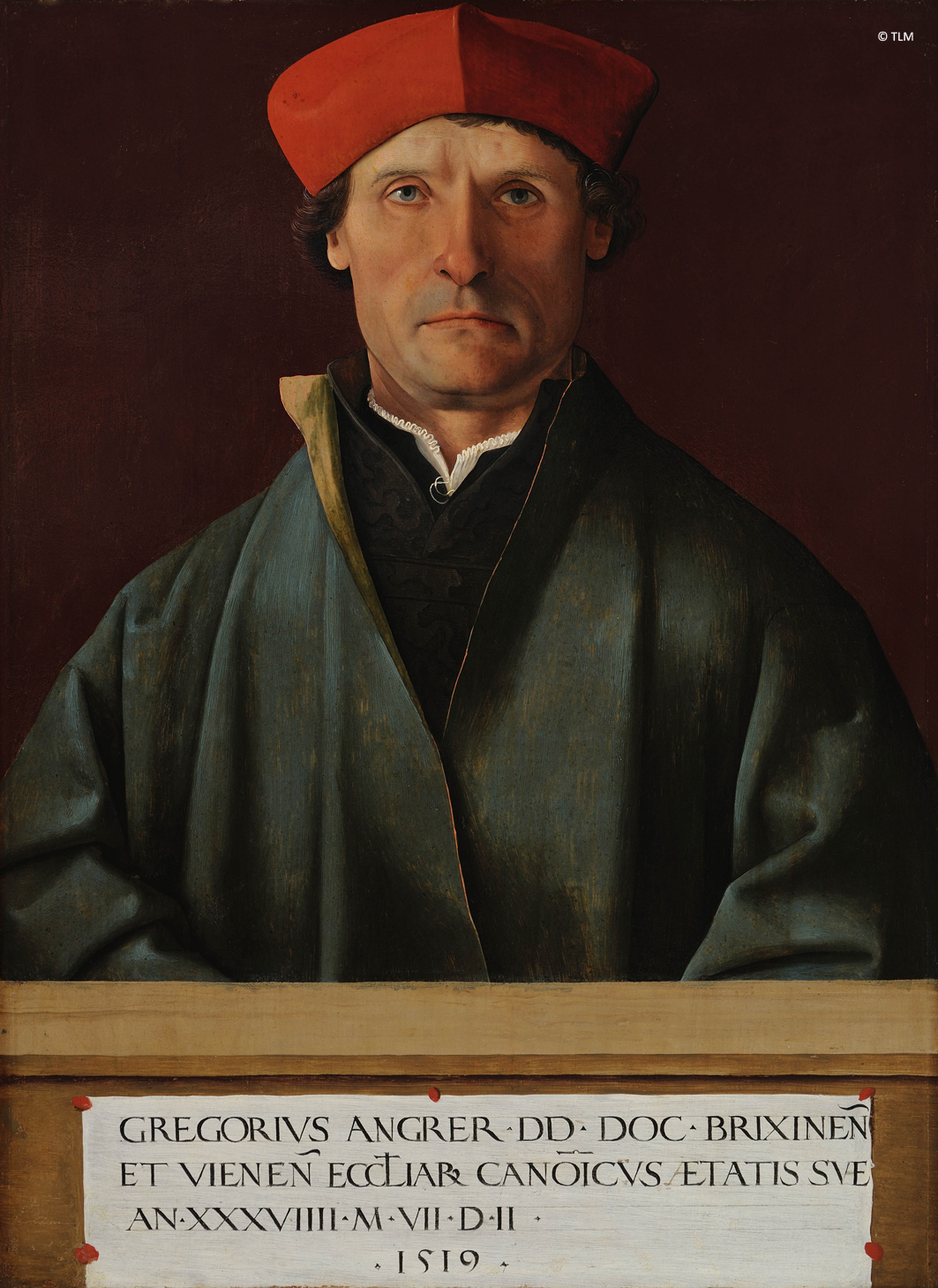 Marx Reichlich, Gregor Angrer, Brixner Domherr, 1519, Innsbruck, Tiroler Landesmuseum Ferdinandeum, Kunstgeschichtliche Sammlungen, Inv. Nr. Gem 122 (© TLM).