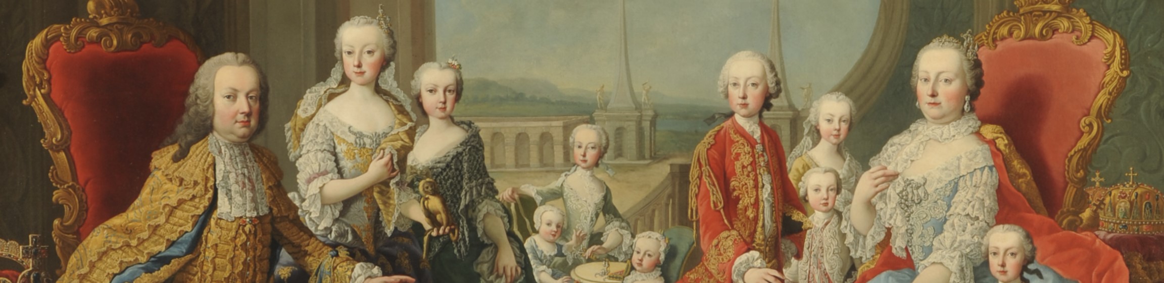 Martin van Meytens d. J., Kaiserliche Familie (Detail), 1751, Innsbruck, Hofburg. Foto: Burghauptmannschaft Österreich