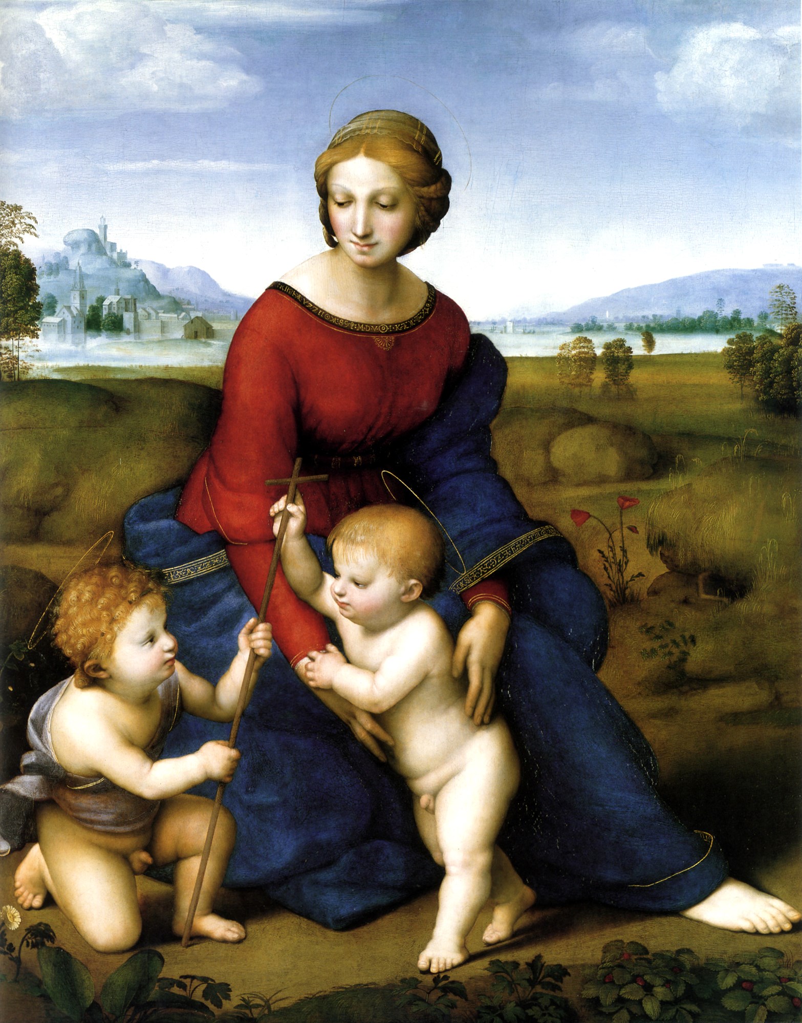 Raffael, Madonna im Grünen, 1505 oder 1506, Wien, Kunsthistorisches Museum. Foto: commons.wikimedia.org